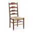 Ladder Back Country Side Chair with Rushed Seat