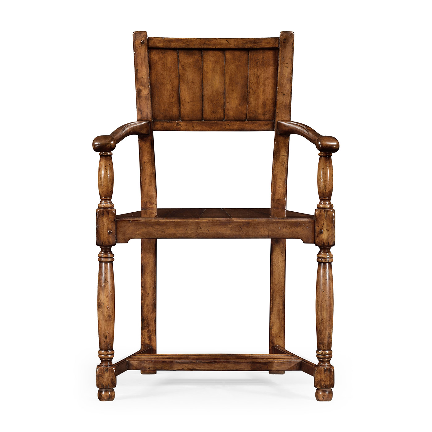Planked walnut chair (Arm)