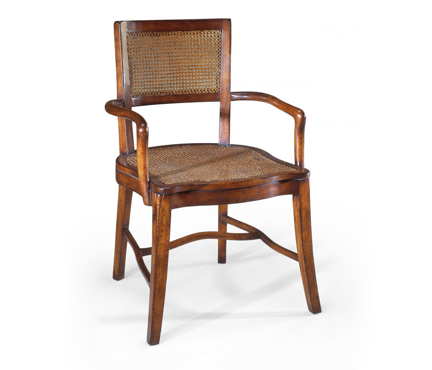 Caned walnut Arm chair