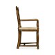Ladder Back Walnut Chair with Pierced Slats (Arm)