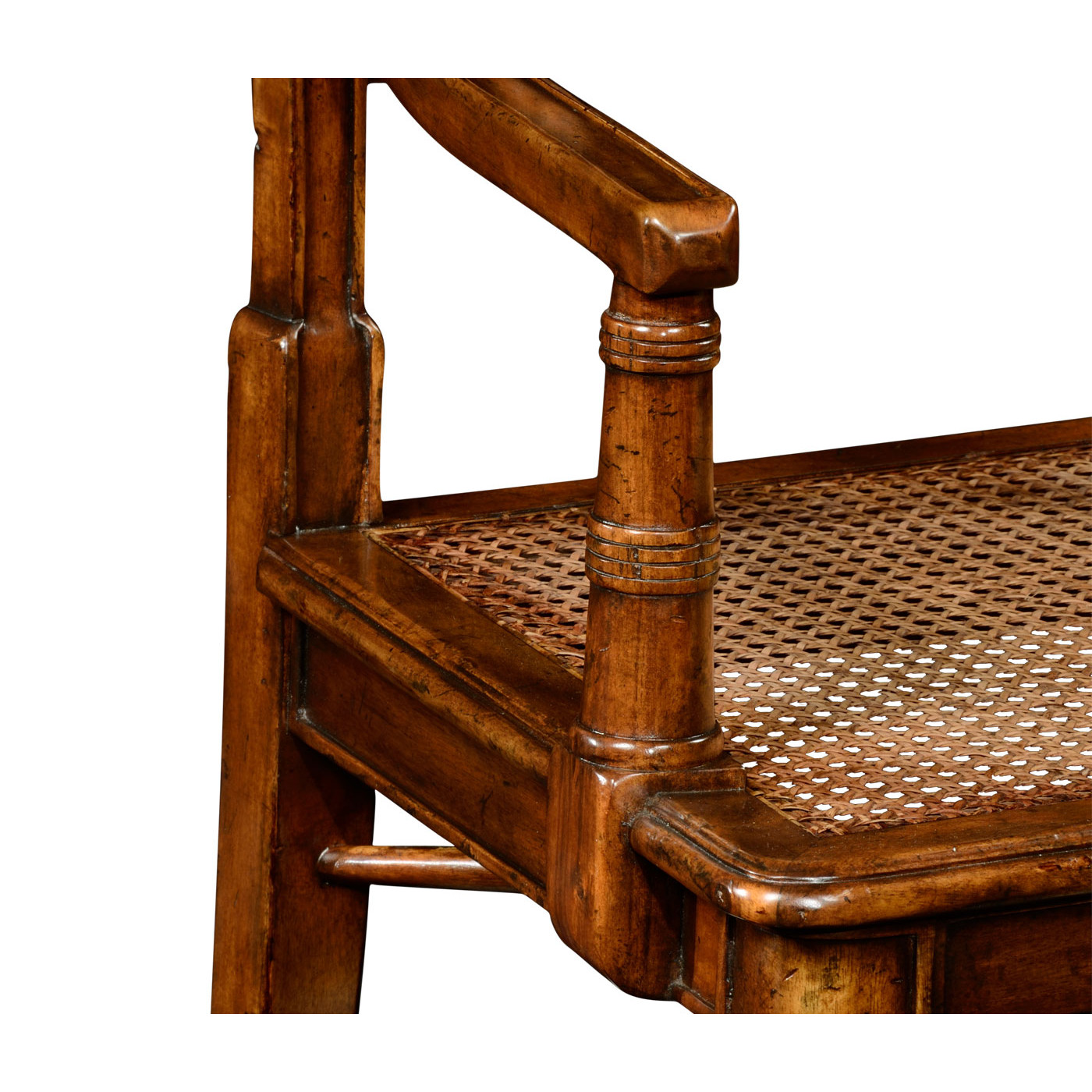 Late regency style caned chair (Arm)