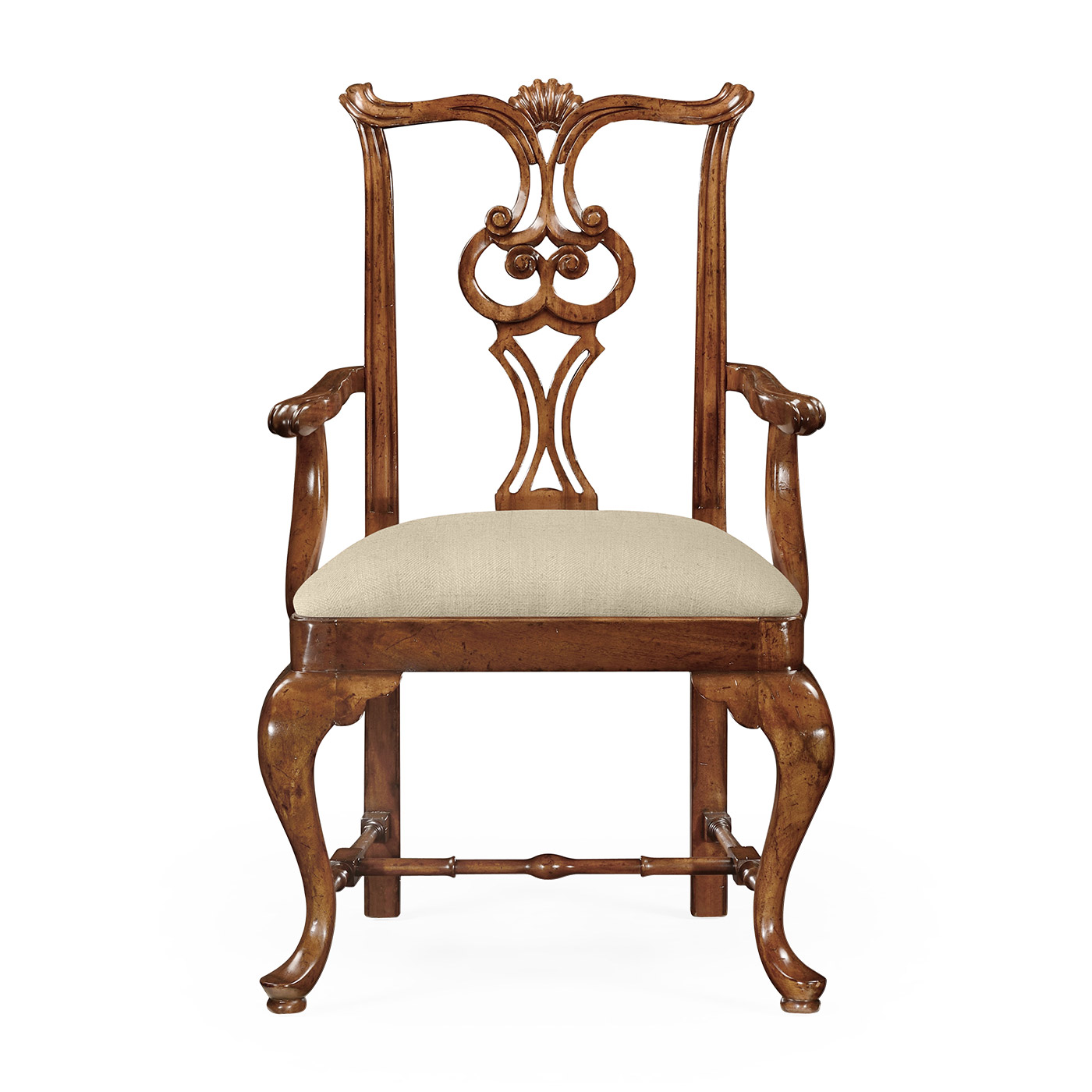 Pierced Back Arm Chair