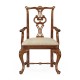 Pierced Back Arm Chair
