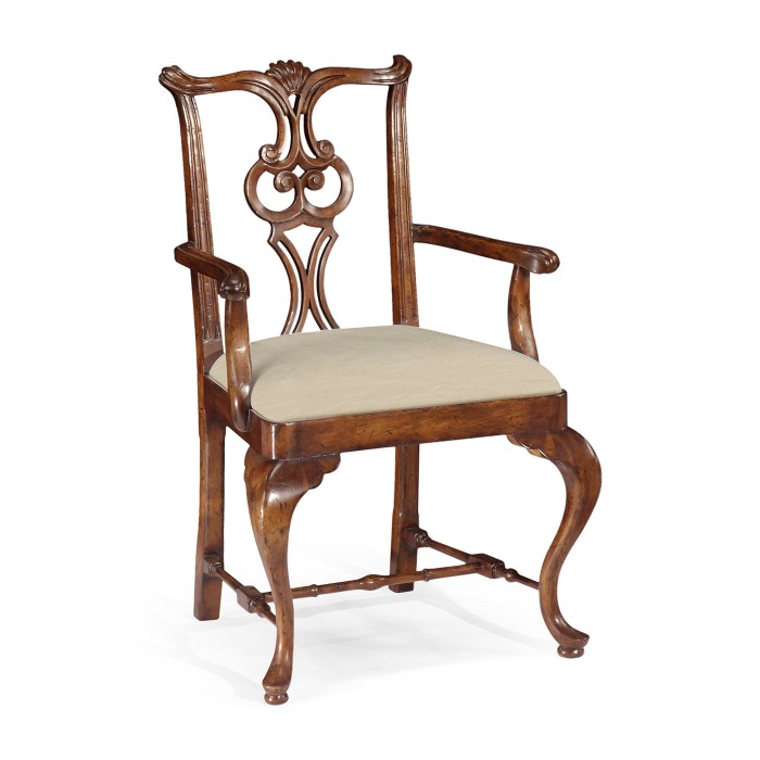 Pierced Back Arm Chair
