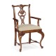 Pierced Back Arm Chair