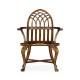 Gothic Windsor Walnut Arm Chair