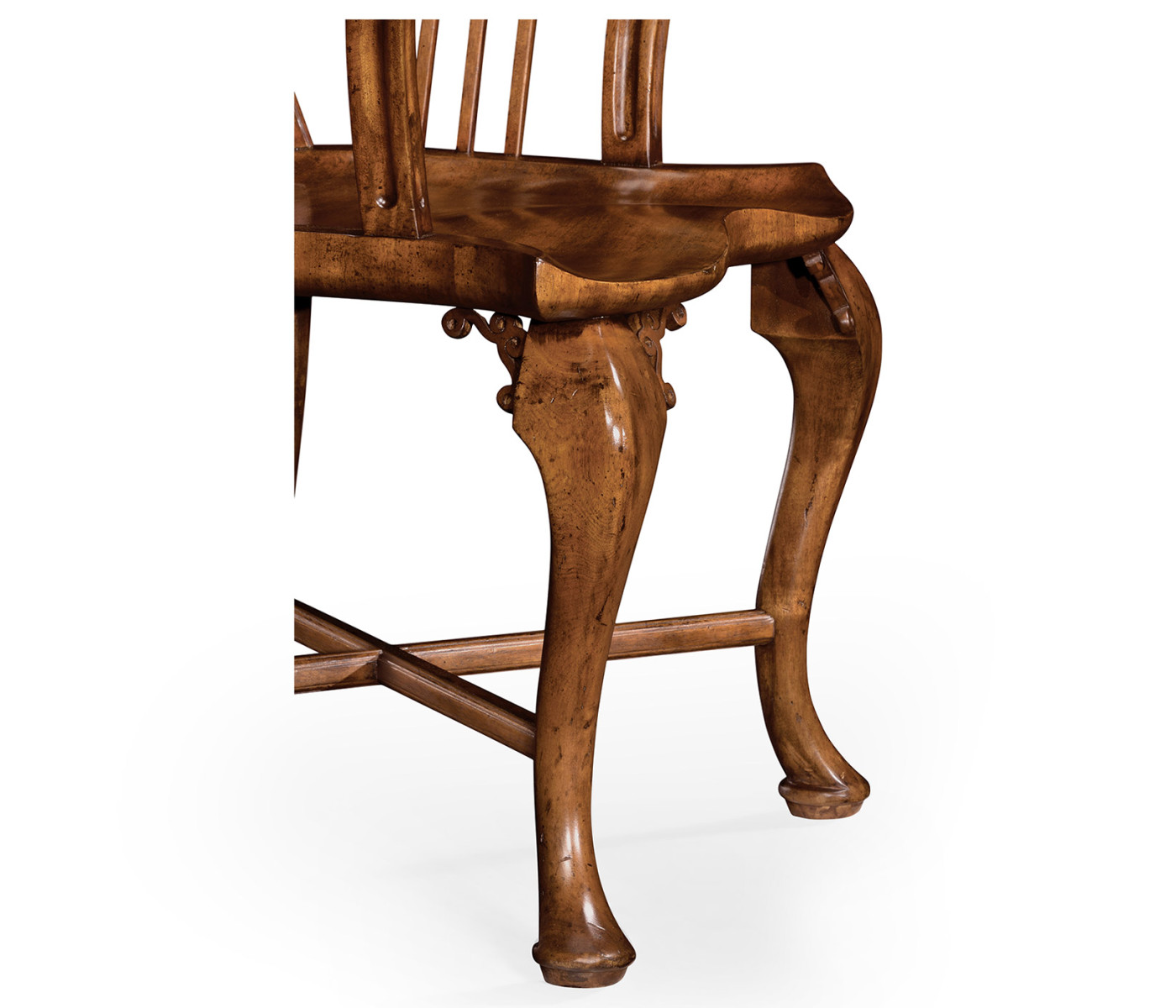 Gothic Windsor Walnut Arm Chair