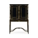 Formal Black & Gold Drinks Cabinet