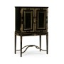 Formal Black & Gold Drinks Cabinet