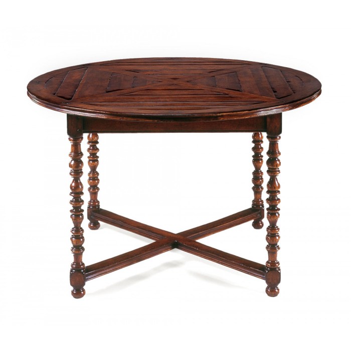 Round Parquet Breakfast Table 56