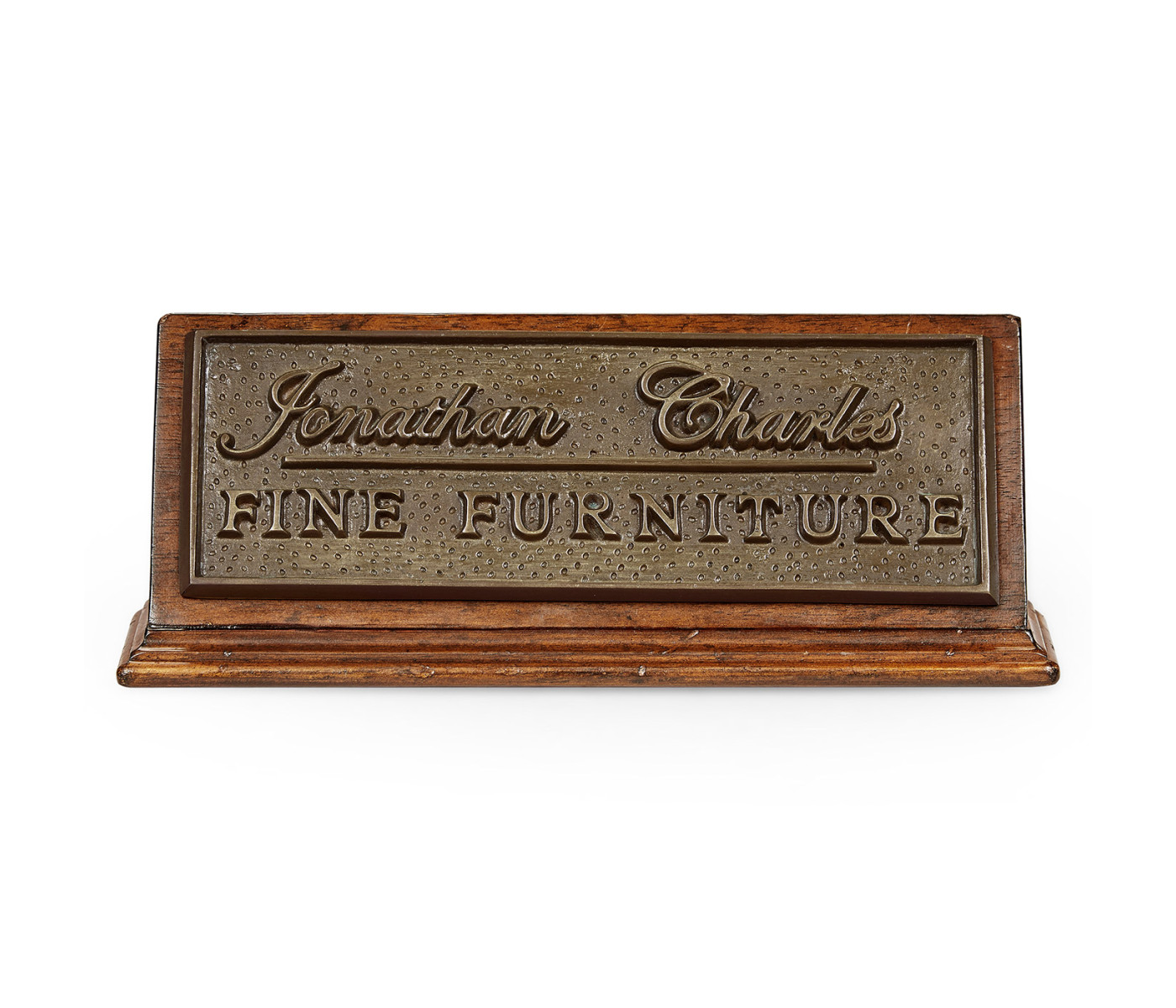 Jonathan Charles counter top sign