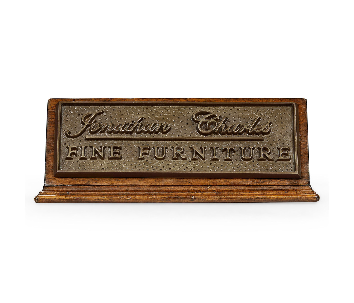 Jonathan Charles counter top sign