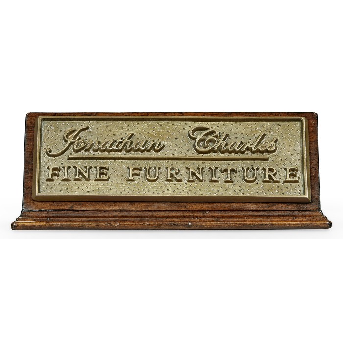 Jonathan Charles counter top sign