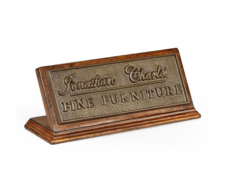 Jonathan Charles counter top sign