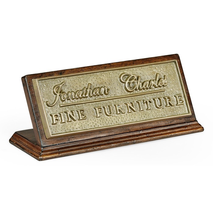 Jonathan Charles counter top sign