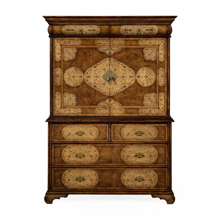 Walnut & Seaweed TV Cabinet