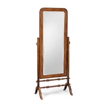 Satinwood cheval mirror (Full length)