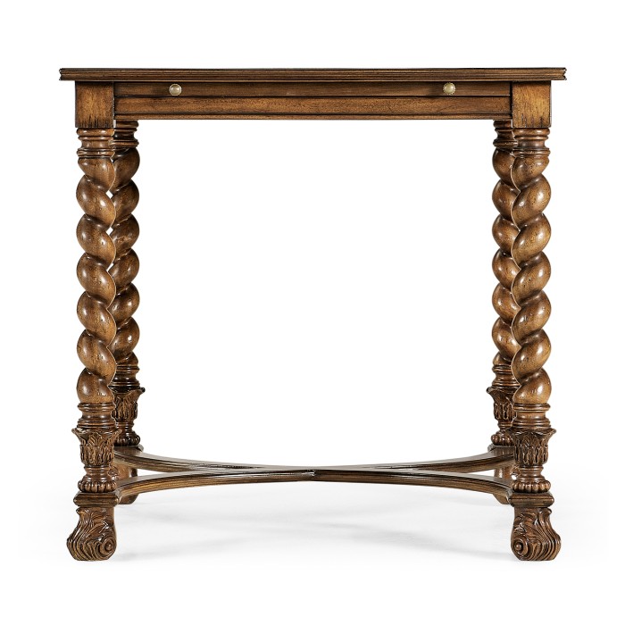 Oyster side table with slide