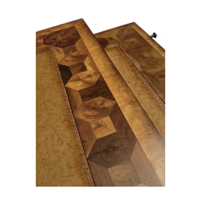Oyster side table with slide