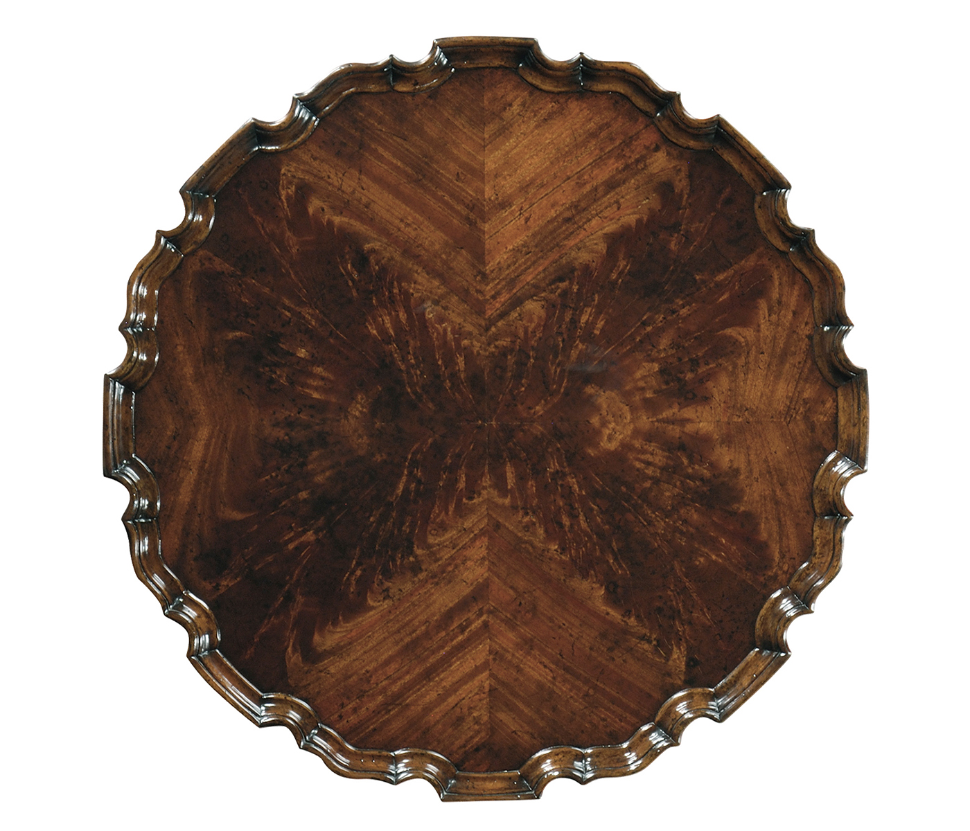 Mahogany Piecrust Side Table (33