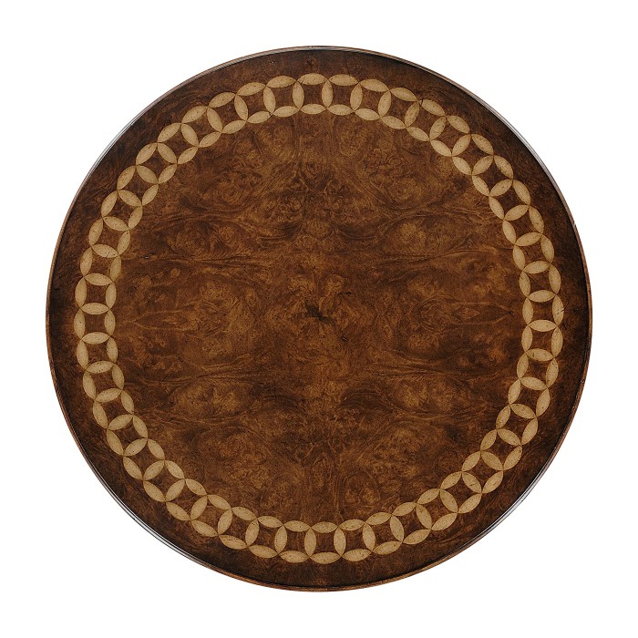 Rope twist round side table