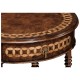 Rope twist round side table
