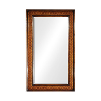 Circular Inlay Rectangular Mirror