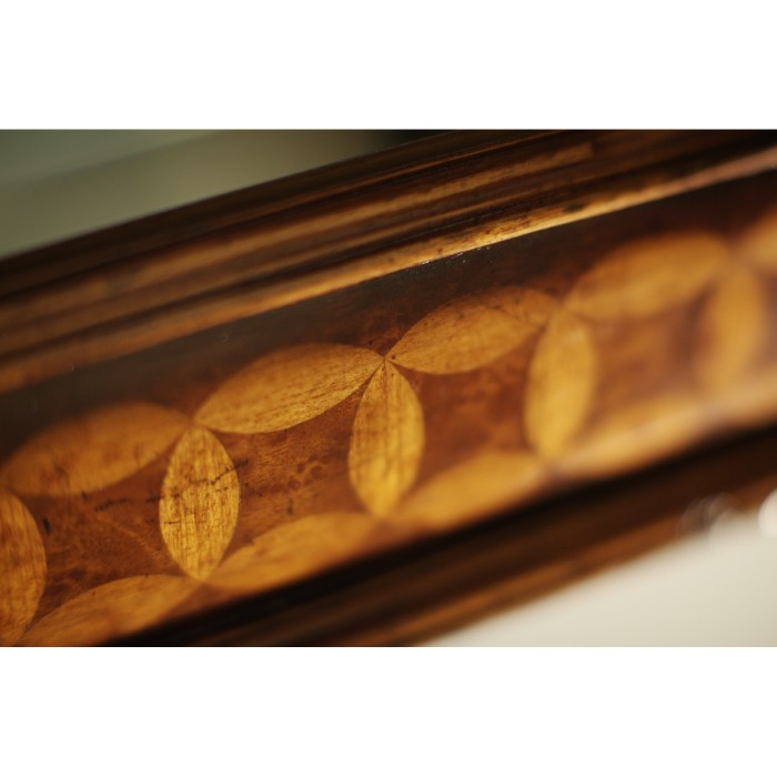Circular Inlay Rectangular Mirror