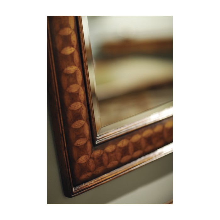 Circular Inlay Rectangular Mirror