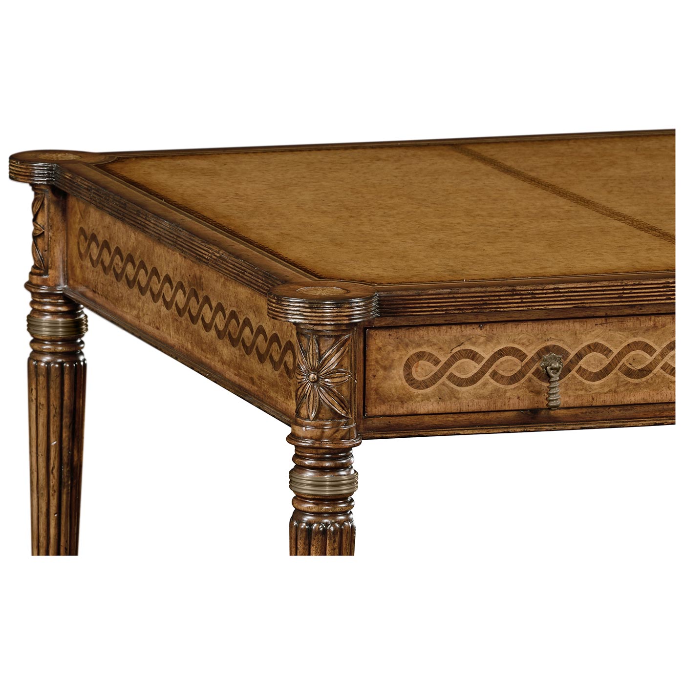 Rope twist writing table