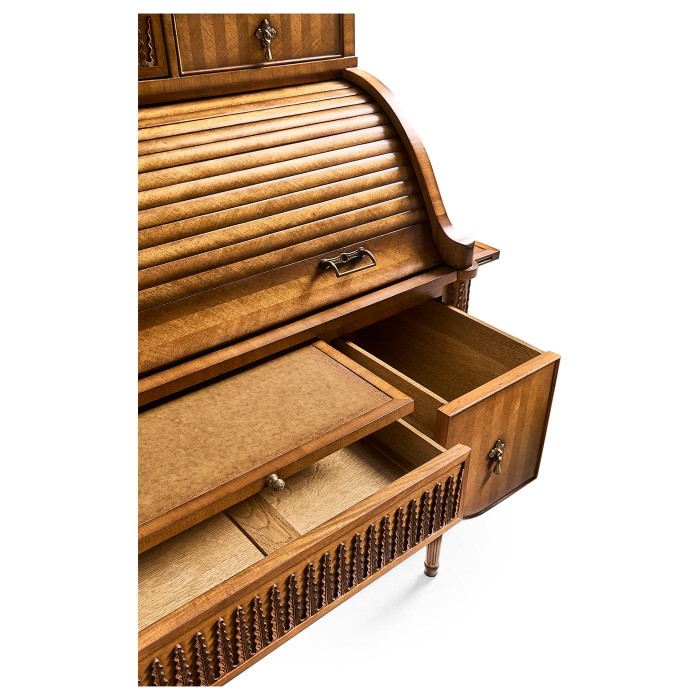 Satinwood Roll Top Desk