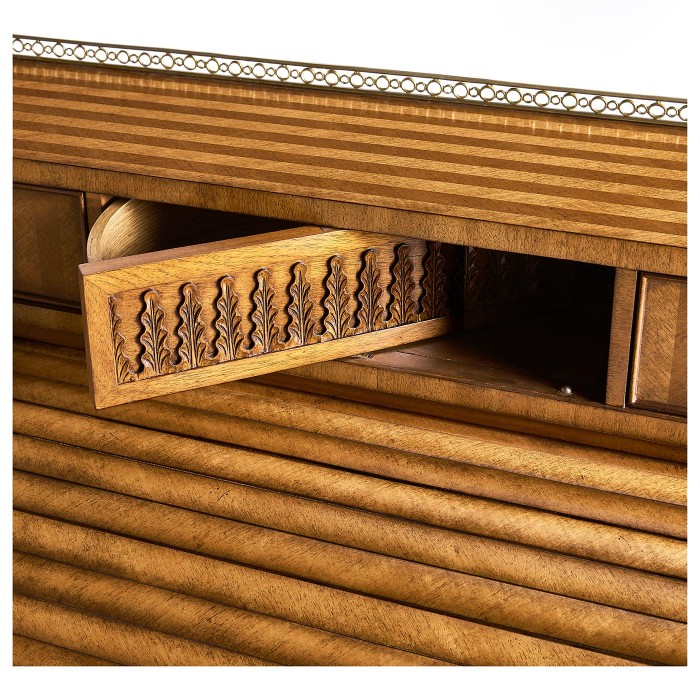 Satinwood Roll Top Desk