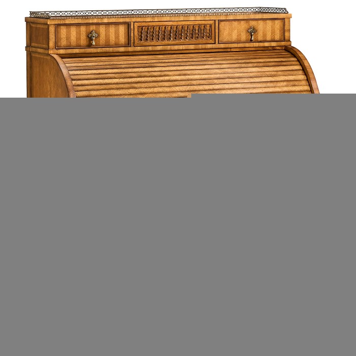 Satinwood Roll Top Desk