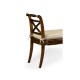 Regency Walnut Bench with High Cross Arms