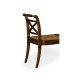 Regency Walnut Bench with High Cross Arms