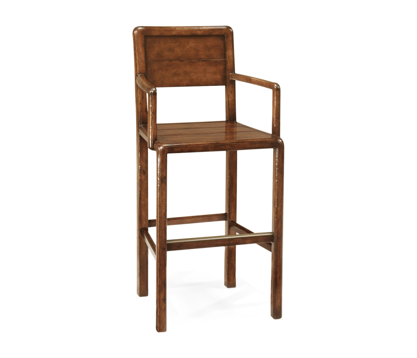 Planked walnut barstool (Arm)