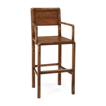 Planked walnut barstool (Arm)
