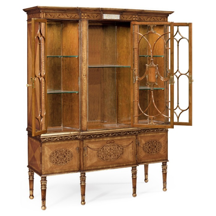 Satinwood Display Cabinet