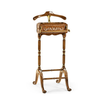Burl & Mother of Pearl Valet Stand