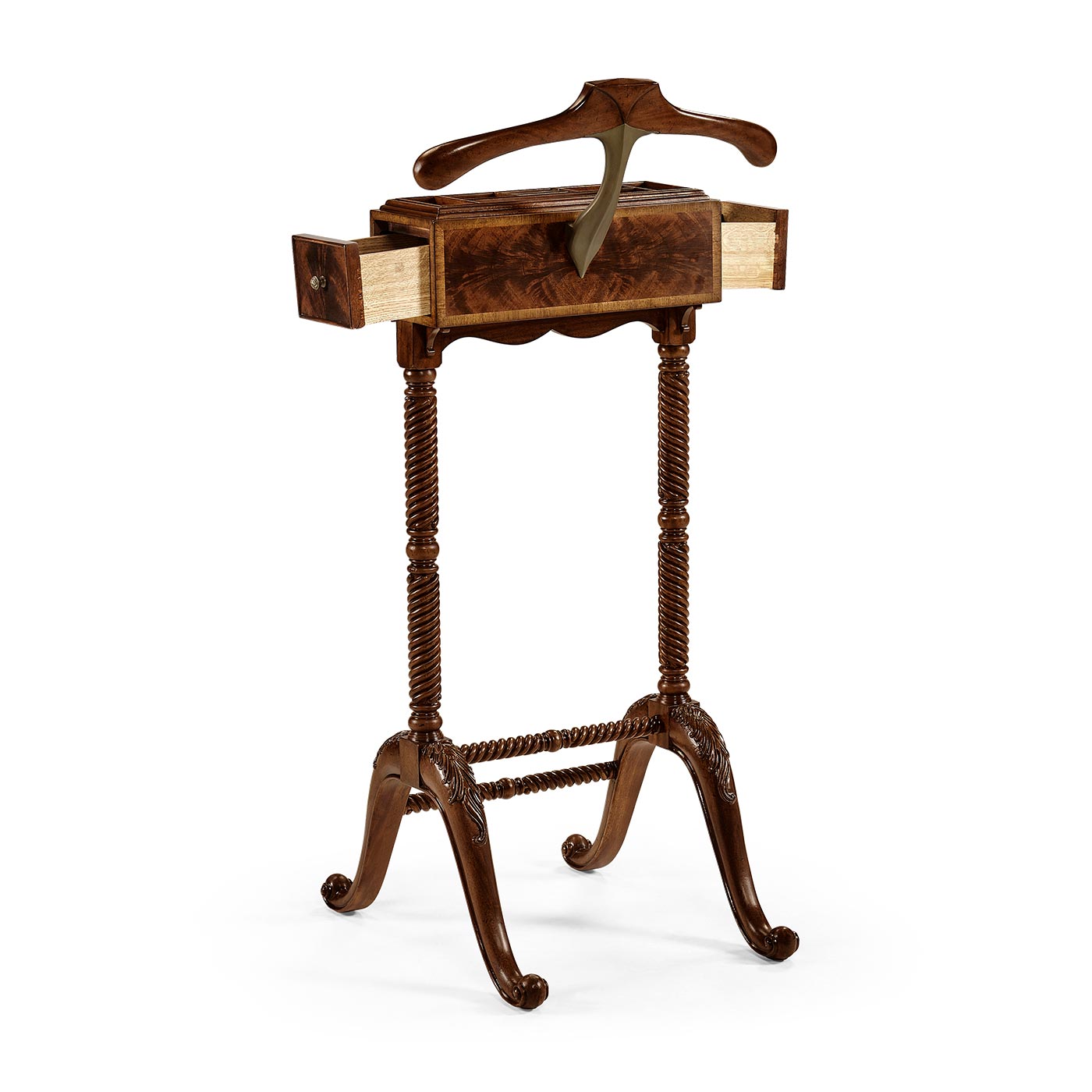 Mahogany Valet Stand with Stud Box