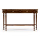 Serpentine Mahogany Console Table