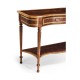 Serpentine Mahogany Console Table