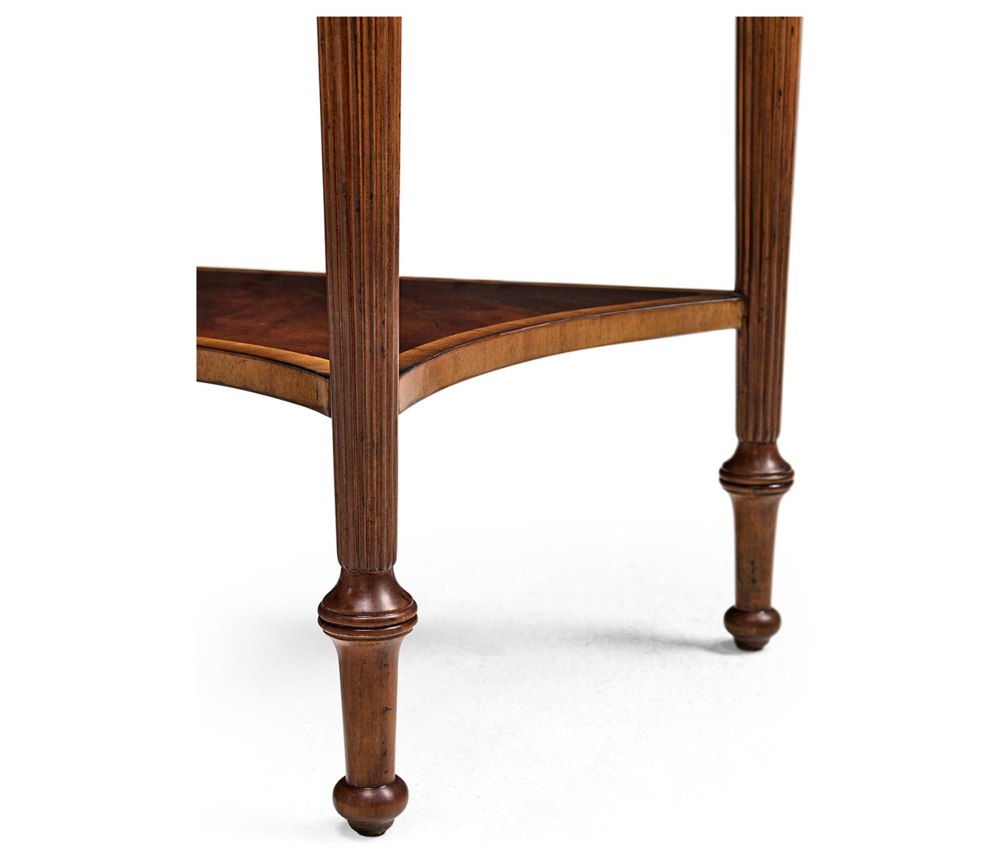 Serpentine Mahogany Console Table