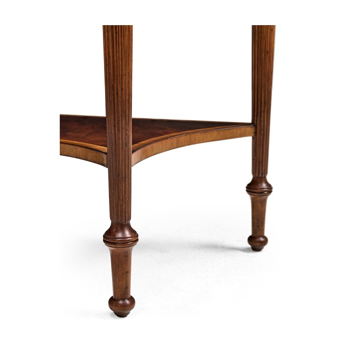 Serpentine Mahogany Console Table
