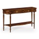 Serpentine Mahogany Console Table