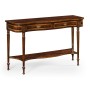 Serpentine Mahogany Console Table
