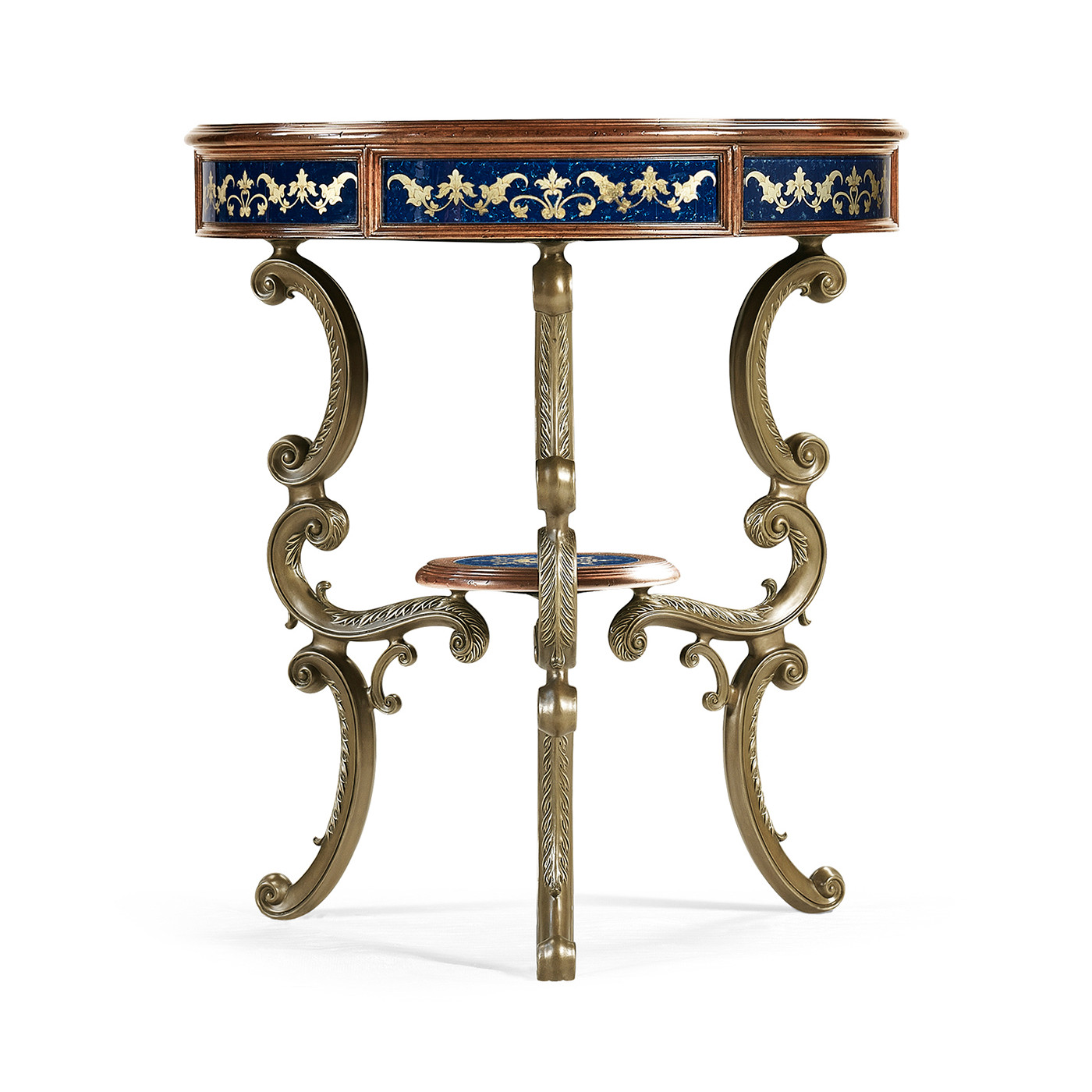 Lapis Blue Églomisé Side Table