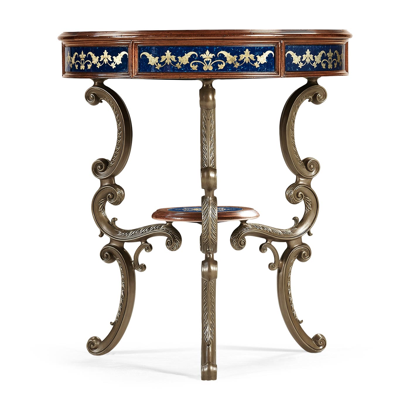 Lapis Blue Églomisé Side Table