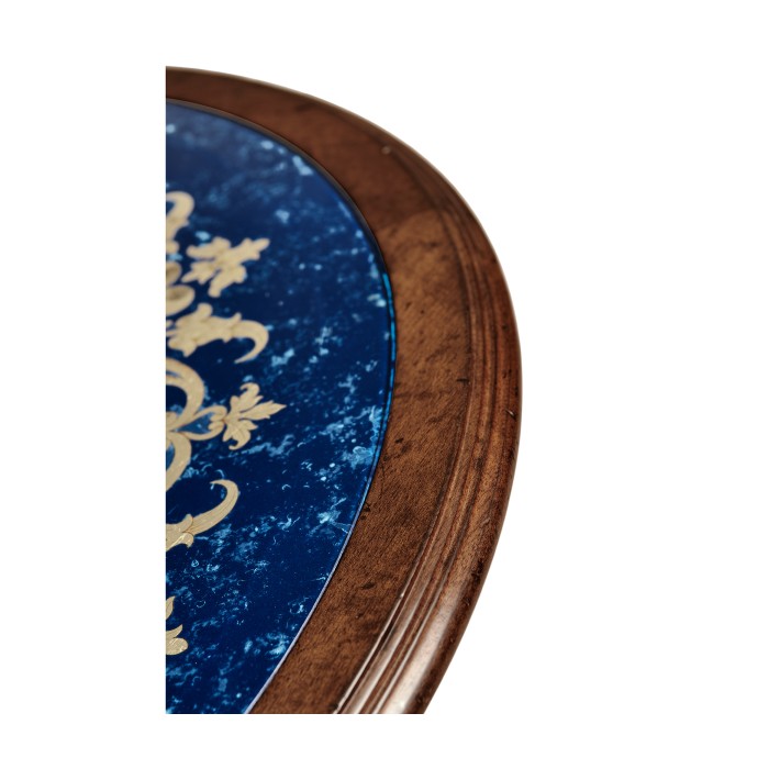 Lapis Blue Églomisé Side Table