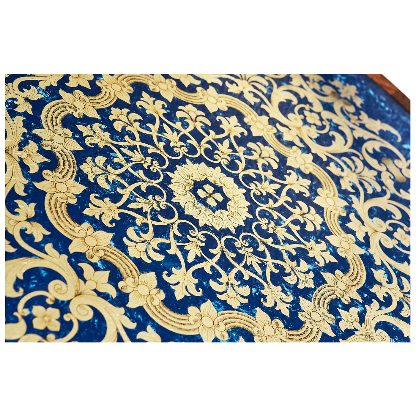 Lapis Blue Églomisé Side Table